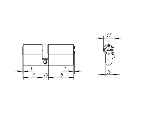 Цилиндровый Ajax (Аякс) механизм (AX200/90) AX2000Key90 (40+10+40) CP хром Цилиндровый Ajax (Аякс) механизм (AX200/90) AX2000Key90 (40+10+40) CP хром