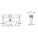 Цилиндровый Ajax (Аякс) механизм (AX200/90) AX2000Key90 (40+10+40) CP хром
