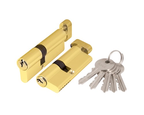 Цилиндровый Ajax (Аякс) механизм (AX102/60) AX1002Knob60 (25+10+25) PB латунь с вертушкой Цилиндровый Ajax (Аякс) механизм (AX102/60) AX1002Knob60 (25+10+25) PB латунь с вертушкой
