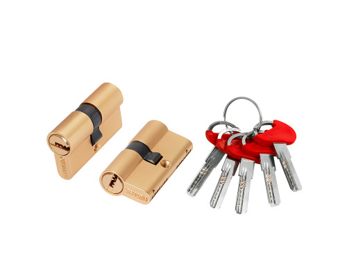 Цилиндровый Fuaro (Фуаро) механизм (D-PRO500/60) D-PRO5000Key60(25+10+25) SSG-39 сатинированное золото 5Key Цилиндровый Fuaro (Фуаро) механизм (D-PRO500/60) D-PRO5000Key60(25+10+25) SSG-39 сатинированное золото 5Key