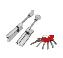 Цилиндровый Fuaro (Фуаро) механизм (D-PRO507-8/95) D-PRO5007-8Tang95(60+10+25) CP хром 5+1Key со штоком перекод.