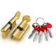 Цилиндровый Fuaro (Фуаро) механизм (D-PRO502/70) D-PRO5002Knob70(30+10+30) PB латунь 5Key