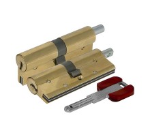 Цилиндровый механизм Cisa (Чиза) под вертушку RS3 OL3S2-18.66 (80 мм/35+10+35), ЛАТУНЬ