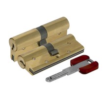 Цилиндровый Cisa (Чиза) механизм RS3 OL3S1-18.66 (80 мм/35+10+35), ЛАТУНЬ