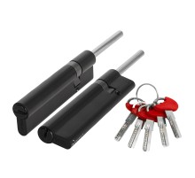 Цилиндровый Fuaro (Фуаро) механизм D-PRO5007 Tang 95 w/k (60+10+25) BL-24 черный 5Key без верт.
