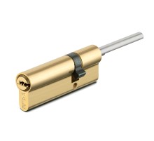 Цилиндровый механизм Kale kilit (Кале килит) под вертушку (дл.шток) 164 SX/81 (45+10+26) mm латунь 5 кл.