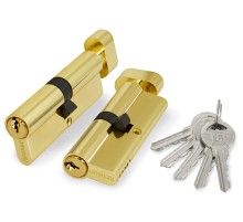 Цилиндровый механизм Fuaro (Фуаро) с вертушкой 100 ZM 80 mm (30+10+40) BP латунь 5 кл.