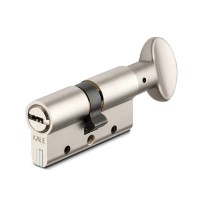 Цилиндровый механизм Kale kilit (Кале килит) с вертушкой 164 DBM-E/80 (35+10+35) mm никель 5 кл.