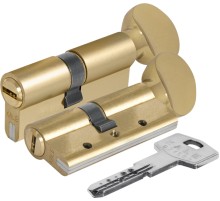 Цилиндровый механизм Kale kilit (Кале килит) с вертушкой 164 DBM-E/90 (40+10+40) mm латунь 5 кл. БЛИСТЕР