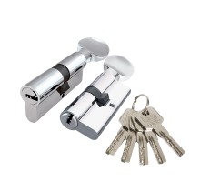 Цилиндровый Punto (Пунто) механизм Z3002Knob80(35+10+35) с вертушкой CP хром