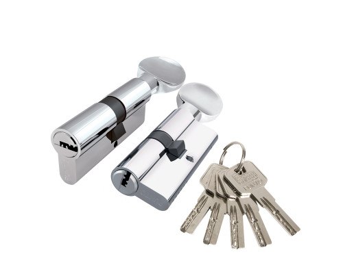 Цилиндровый Punto (Пунто) механизм Z3002Knob80(35+10+35) с вертушкой CP хром Цилиндровый Punto (Пунто) механизм Z3002Knob80(35+10+35) с вертушкой CP хром