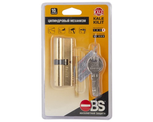 Цилиндровый Kale kilit (Кале килит) механизм 164 OBS SNE/80 (35+10+35) mm латунь 5 кл. new Цилиндровый Kale kilit (Кале килит) механизм 164 OBS SNE/80 (35+10+35) mm латунь 5 кл. new