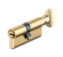Цилиндровый механизм Kale kilit (Кале килит) с вертушкой 164 BM/68 (26+10+32) mm латунь 5 кл.