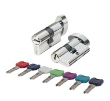 Цилиндровый Punto (Пунто) механизм MaxPro7002Knob52mm(21+10+21) CP хром 7key с вертушкой