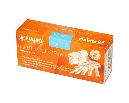 Цилиндровый Fuaro (Фуаро) механизм (200 ZA/90) 2000ZAKey90(30+10+50) CP хром 5Key Цилиндровый Fuaro (Фуаро) механизм (200 ZA/90) 2000ZAKey90(30+10+50) CP хром 5Key