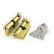 Цилиндровый механизм Fuaro (Фуаро) с вертушкой R302/70 mm (30+10+30) PB латунь 5 кл.