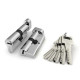 Цилиндровый Fuaro (Фуаро) механизм (R602/90) R6002Knob90(35+10+45) CP хром 5Key с вертушкой