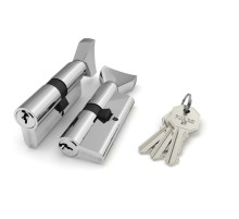 Цилиндровый механизм Fuaro (Фуаро) с вертушкой 100 CM 80 mm (30+10+40) CP хром