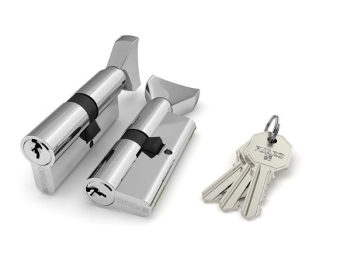 Цилиндровый механизм Fuaro (Фуаро) с вертушкой 100 CM 80 mm (30+10+40) CP хром Цилиндровый механизм Fuaro (Фуаро) с вертушкой 100 CM 80 mm (30+10+40) CP хром