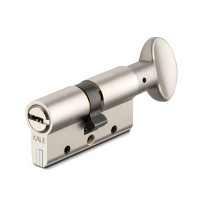Цилиндровый механизм Kale kilit (Кале килит) с вертушкой 164 DBM-E/90 (40+10+40) mm никель 5 кл. БЛИСТЕР