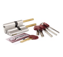 Цилиндровый механизм Mottura (Моттура) под вертушку (дл. шток) DPC1P3131 S3 (62 мм/26+10+26) САТИН.НИКЕЛЬ, 5+1 кл.