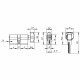 Цилиндровый Punto (Пунто) механизм MaxPro7002Knob120mm(55+10+55) SN никель 7key с вертушкой