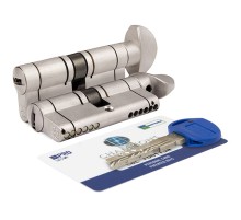 Цилиндровый механизм Mottura (Моттура) с вертушкой CP4F414101R (82 мм/36+10+36) МАТ.НИКЕЛЬ