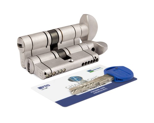 Цилиндровый механизм Mottura (Моттура) с вертушкой CP4F414101R (82 мм/36+10+36) МАТ.НИКЕЛЬ Цилиндровый механизм Mottura (Моттура) с вертушкой CP4F414101R (82 мм/36+10+36) МАТ.НИКЕЛЬ