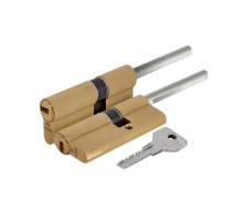 Цилиндровый механизм Cisa (Чиза) под вертушку (дл. шток) ASIX OE307-07.00 (60 мм/25+10+25), ЛАТУНЬ