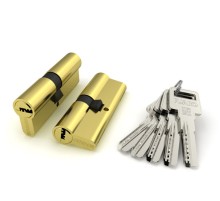 Цилиндровый Fuaro (Фуаро) механизм R600/80 mm-BL (35+10+35) PB латунь 5 кл. БЛИСТЕР
