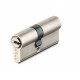 Цилиндровый Kale kilit (Кале килит) механизм 164 SN/90 (40+10+40) mm никель 5 кл.