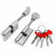 Цилиндровый Fuaro (Фуаро) механизм (D-PRO507/100) D-PRO5007Tang100(65+10+25) CP хром 5Key со штоком