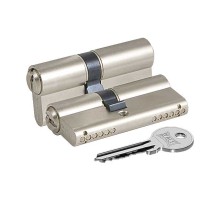 Цилиндровый Kale kilit (Кале килит) механизм 164 GN/68 (26+10+32) mm никель 3 кл.