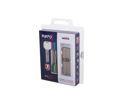 Цилиндровый Punto (Пунто) механизм MaxPro7000Key80mm(25+10+45) SN никель 7key Цилиндровый Punto (Пунто) механизм MaxPro7000Key80mm(25+10+45) SN никель 7key