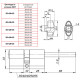 Цилиндровый Punto (Пунто) механизм (Z407/85) Z4007Tang85(50+10+25) со штоком CP хром
