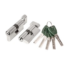 Цилиндровый Punto (Пунто) механизм (A202/70) A2002Knob70(30+10+30) с вертушкой SN никель