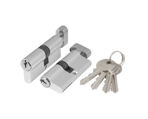 Цилиндровый Ajax (Аякс) механизм (AX102/60) AX1002Knob60 (25+10+25)/HD CP хром 4Key с вертушкой Цилиндровый Ajax (Аякс) механизм (AX102/60) AX1002Knob60 (25+10+25)/HD CP хром 4Key с вертушкой