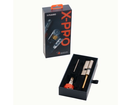 Цилиндровый Fuaro (Фуаро) механизм X-PRO5007 Tang w/k 100 (65+10+25) SN-3 мат.никель длин. шток без вертушки 5Key