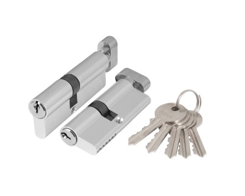 Цилиндровый Ajax (Аякс) механизм (AZ102/90) AZ1002Knob90 (40+10+40) CP хром Цилиндровый Ajax (Аякс) механизм (AZ102/90) AZ1002Knob90 (40+10+40) CP хром