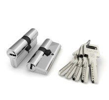 Цилиндровый Fuaro (Фуаро) механизм (R600/90) R6000Key90(50+10+30)-BL CP хром /блистер 5Key