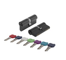 Цилиндровый Punto (Пунто) механизм MaxPro7000Key70mm(30+10+30) BL черный 7key