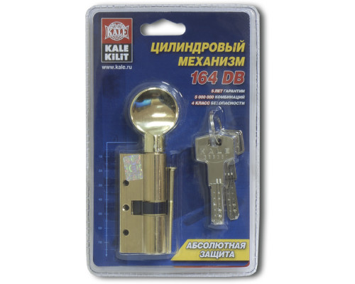 Цилиндровый механизм Kale kilit (Кале килит) с вертушкой 164 DBM-E/70 (30+10+30) mm латунь 5 кл. Цилиндровый механизм Kale kilit (Кале килит) с вертушкой 164 DBM-E/70 (30+10+30) mm латунь 5 кл.