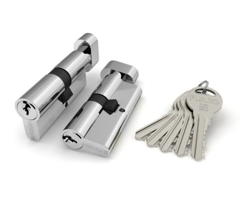 Цилиндровый механизм Fuaro (Фуаро) с вертушкой R302/70 mm (30+10+30) CP хром 5 кл. Цилиндровый механизм Fuaro (Фуаро) с вертушкой R302/70 mm (30+10+30) CP хром 5 кл.