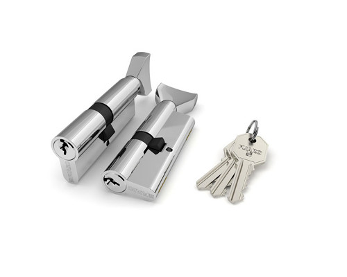 Цилиндровый Fuaro (Фуаро) механизм (100 CM/80) 1000CMKnob80(35+10+35) CP хром 3Key с вертушкой Цилиндровый Fuaro (Фуаро) механизм (100 CM/80) 1000CMKnob80(35+10+35) CP хром 3Key с вертушкой