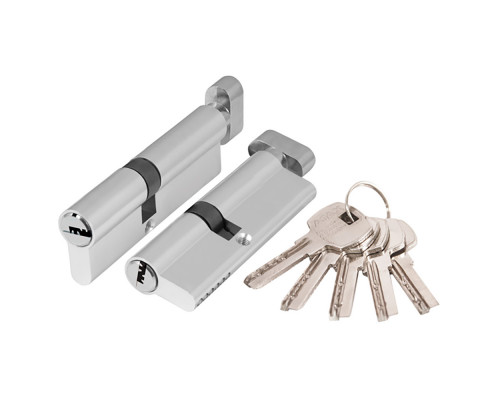 Цилиндровый Ajax (Аякс) механизм (AX202/80) AX2002Knob80 (35+10+35) CP хром с вертушкой Цилиндровый Ajax (Аякс) механизм (AX202/80) AX2002Knob80 (35+10+35) CP хром с вертушкой