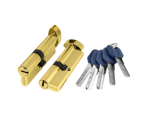 Цилиндровый Punto (Пунто) механизм (Z402/60) Z4002Knob60(25+10+25) с вертушкой PB латунь Цилиндровый Punto (Пунто) механизм (Z402/60) Z4002Knob60(25+10+25) с вертушкой PB латунь