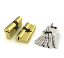 Цилиндровый Fuaro (Фуаро) механизм R600/60 mm (25+10+25) PB латунь 5 кл.