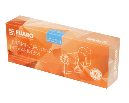 Цилиндровый Fuaro (Фуаро) механизм (100 ZM/80) 1000ZMKnob80(35+10+35) CP хром 5Key с вертушкой Цилиндровый Fuaro (Фуаро) механизм (100 ZM/80) 1000ZMKnob80(35+10+35) CP хром 5Key с вертушкой