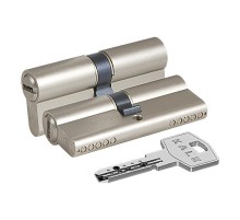 Цилиндровый Kale kilit (Кале килит) механизм 164 BN/90 (35+10+45) mm никель 5 кл.