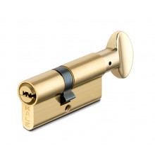 Цилиндровый механизм Kale kilit (Кале килит) с вертушкой 164 SM/70 (30+10+30) mm упк.БЛИСТЕР латунь 5 кл.